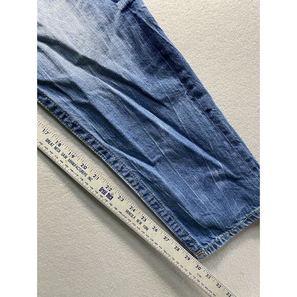 Miss Me Boyfriend Ankle Jeans Women Size 32 Blue Distressed EUC - Picture 8 of 10